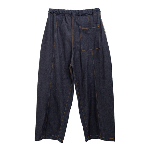 Sage Nation - Box Pleat Trouser Denim